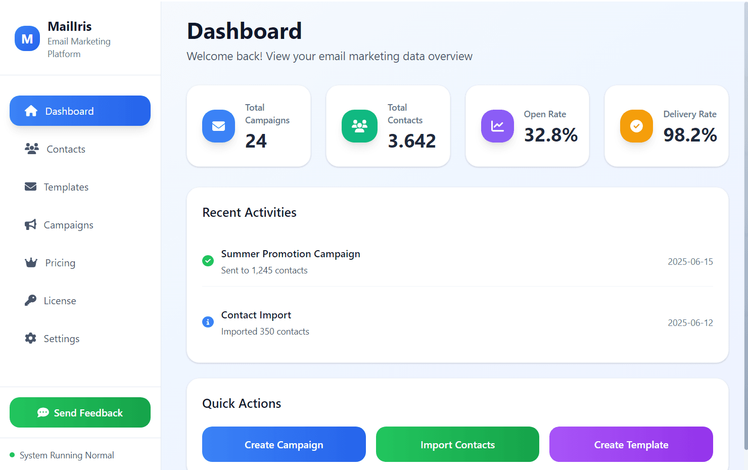 MailIris Desktop App Screenshot